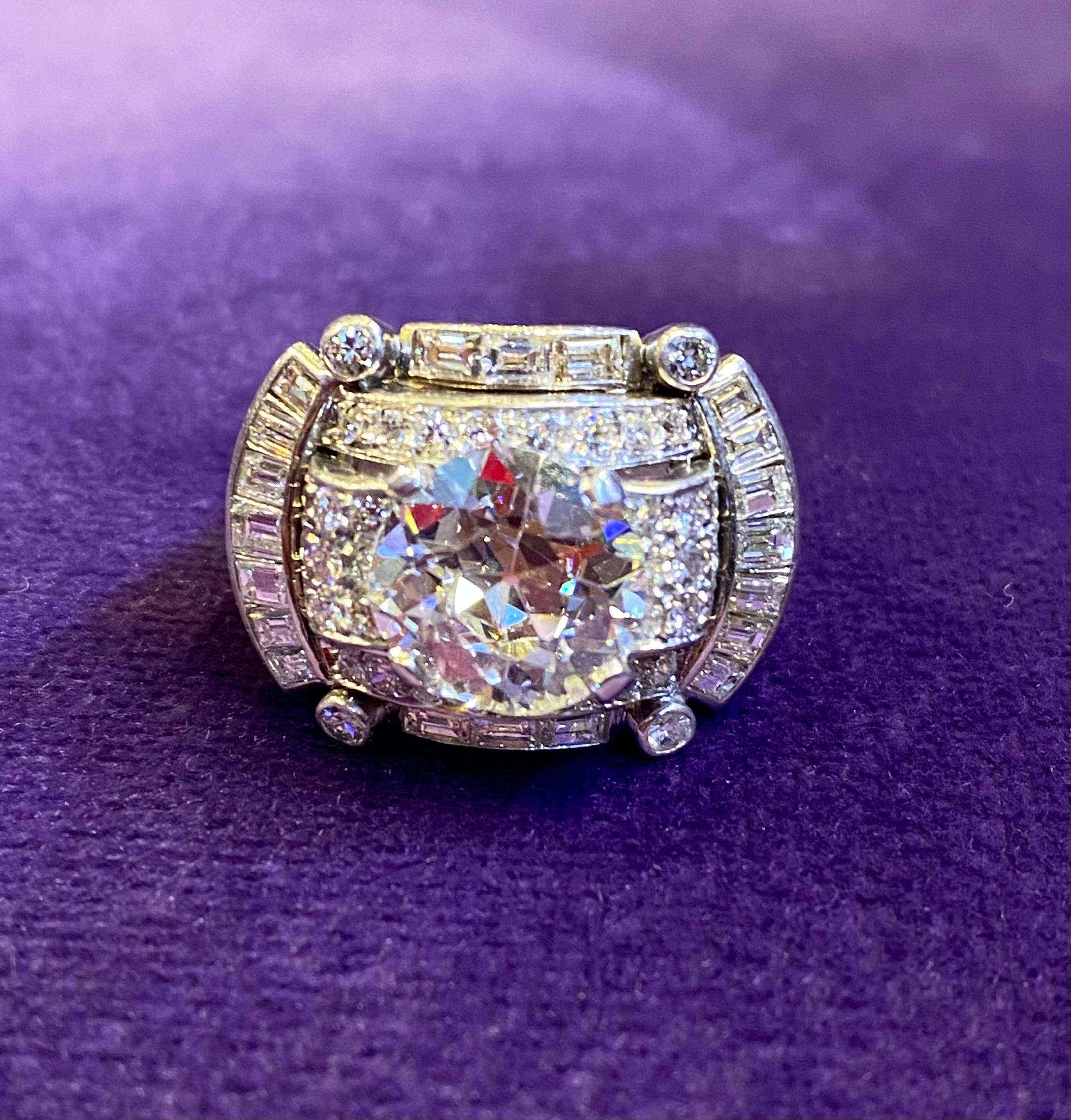 Van Cleef & Arpels Art Deco Diamond Ring  For Sale 1
