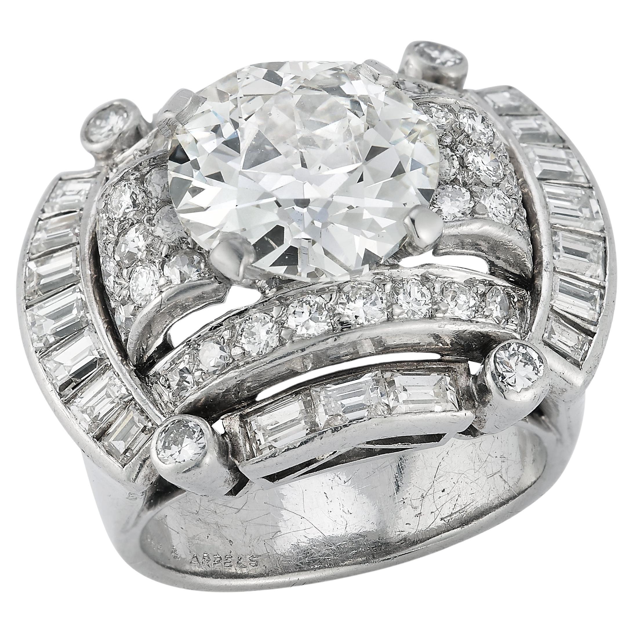 Van Cleef & Arpels Art Deco Diamond Ring  For Sale