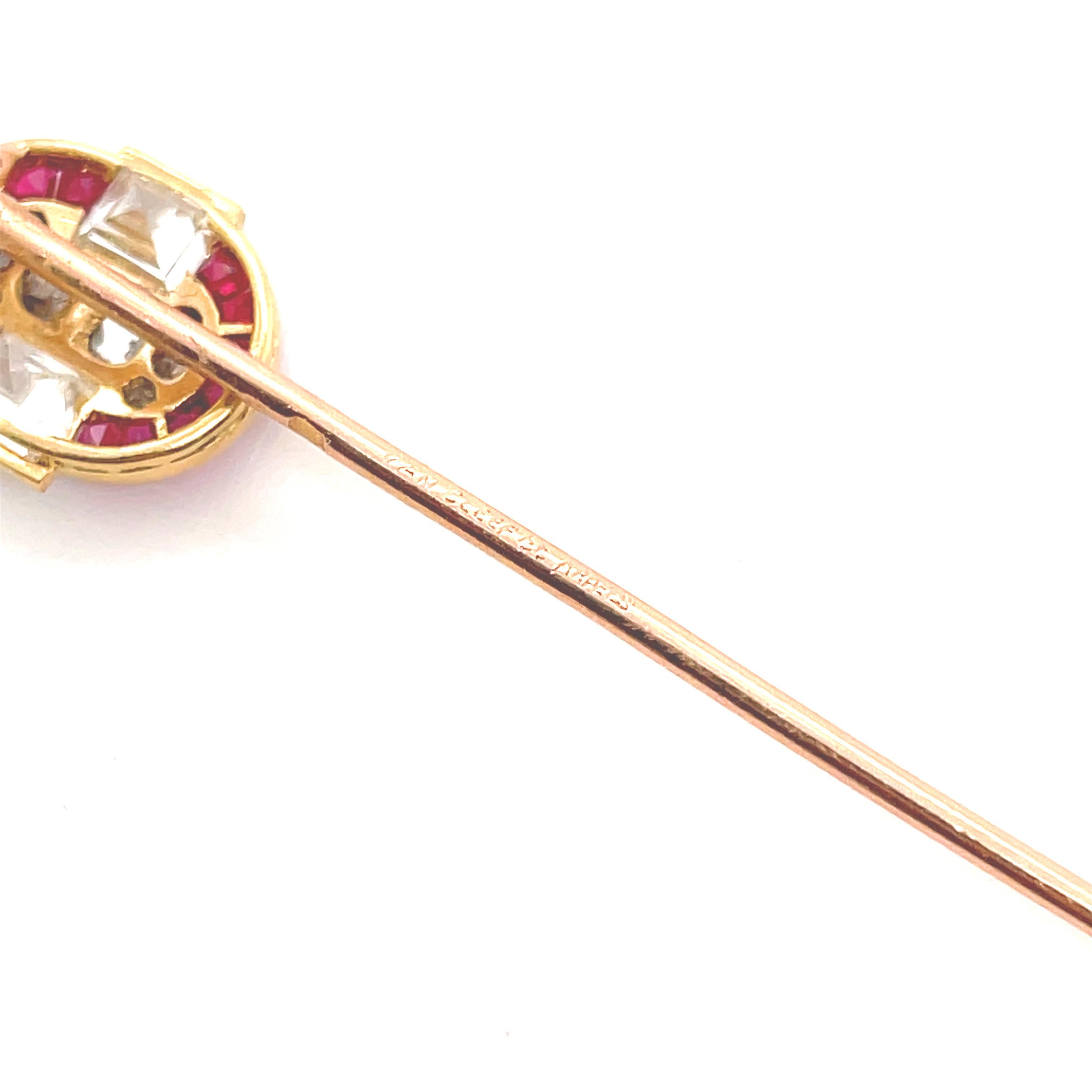ruby tie pin