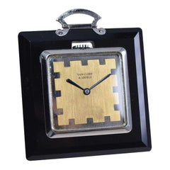 Van Cleef & Arpels Art Deco Stone Pocket Watch, circa 1930's