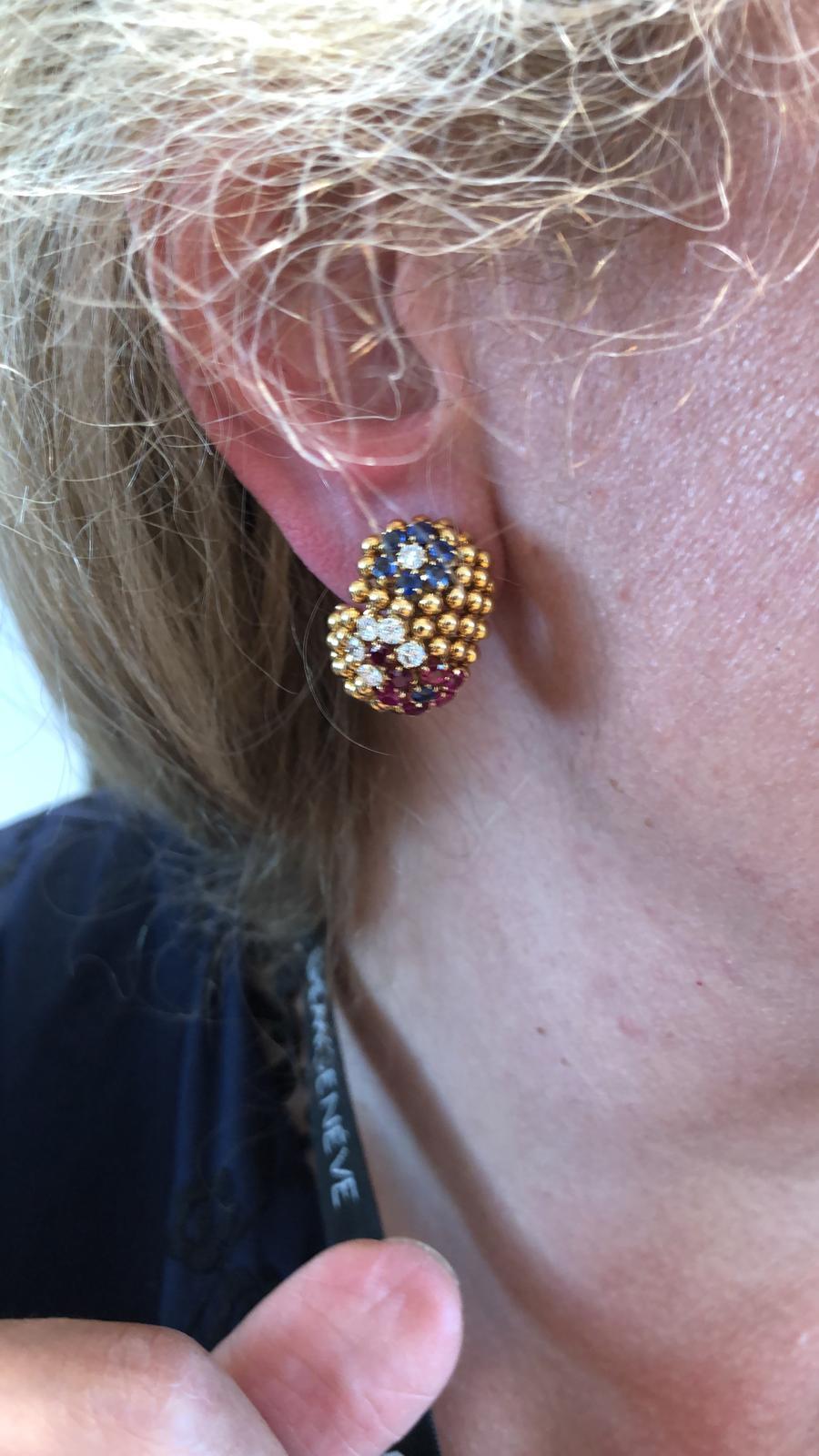 Van Cleef & Arpels Bagatelle Bombe Ring Earring Suite 3