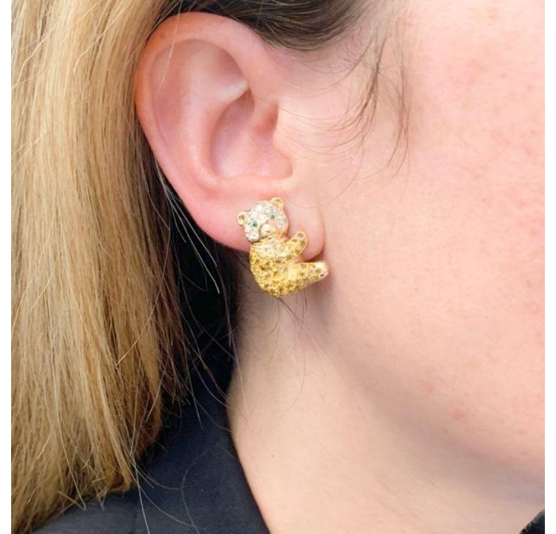 Van Cleef & Arpels Bear Earrings in 18K Yellow Gold 3