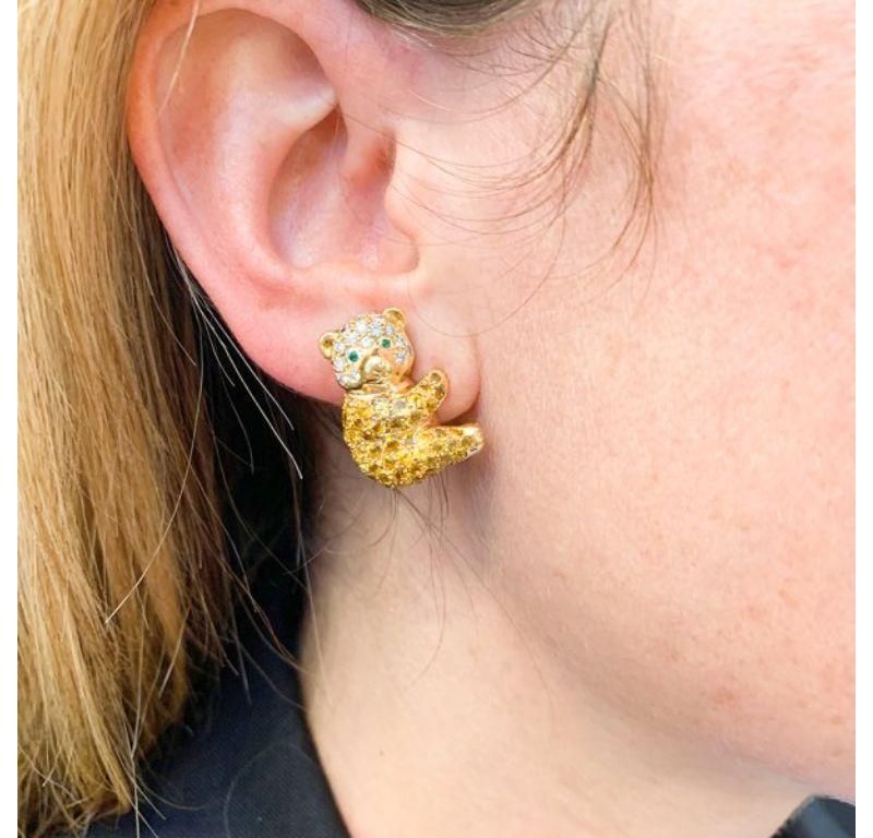 Van Cleef & Arpels Bear Earrings in 18K Yellow Gold 4