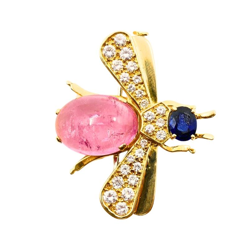 Van Cleef & Arpels Bee Brooch Gold Diamond Gemstones 1