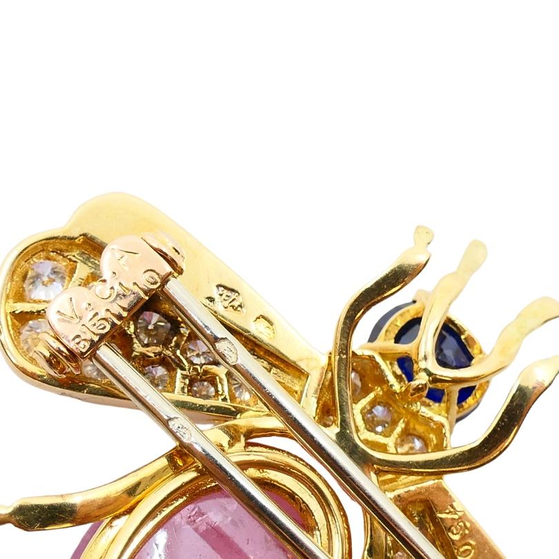 Van Cleef & Arpels Bee Brooch Gold Diamond Gemstones 3