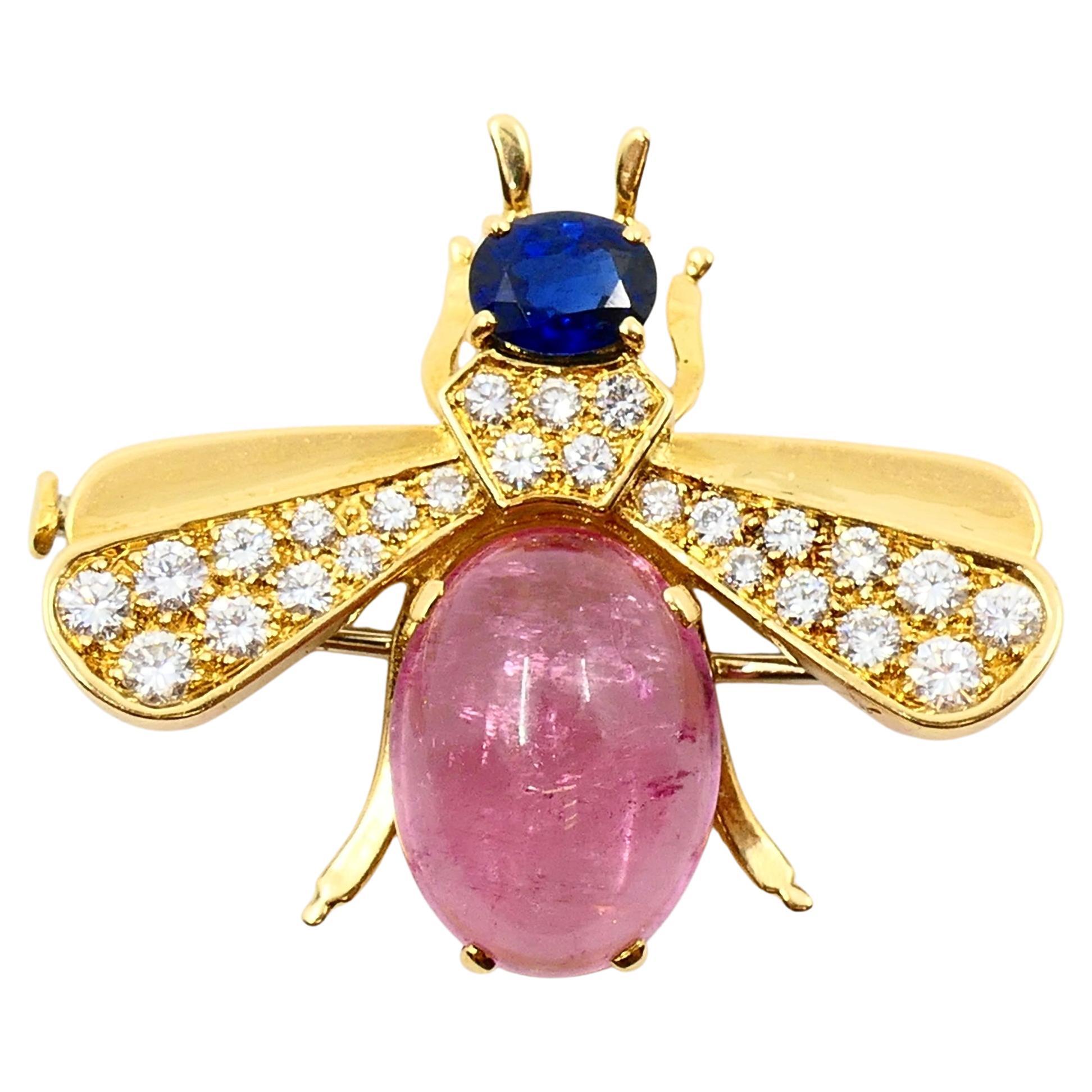 Van Cleef & Arpels Bee Brooch Gold Diamond Gemstones