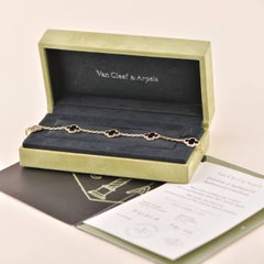 Van Cleef & Arpels Ónice negro Vintage Alhambra Pulsera de oro amarillo