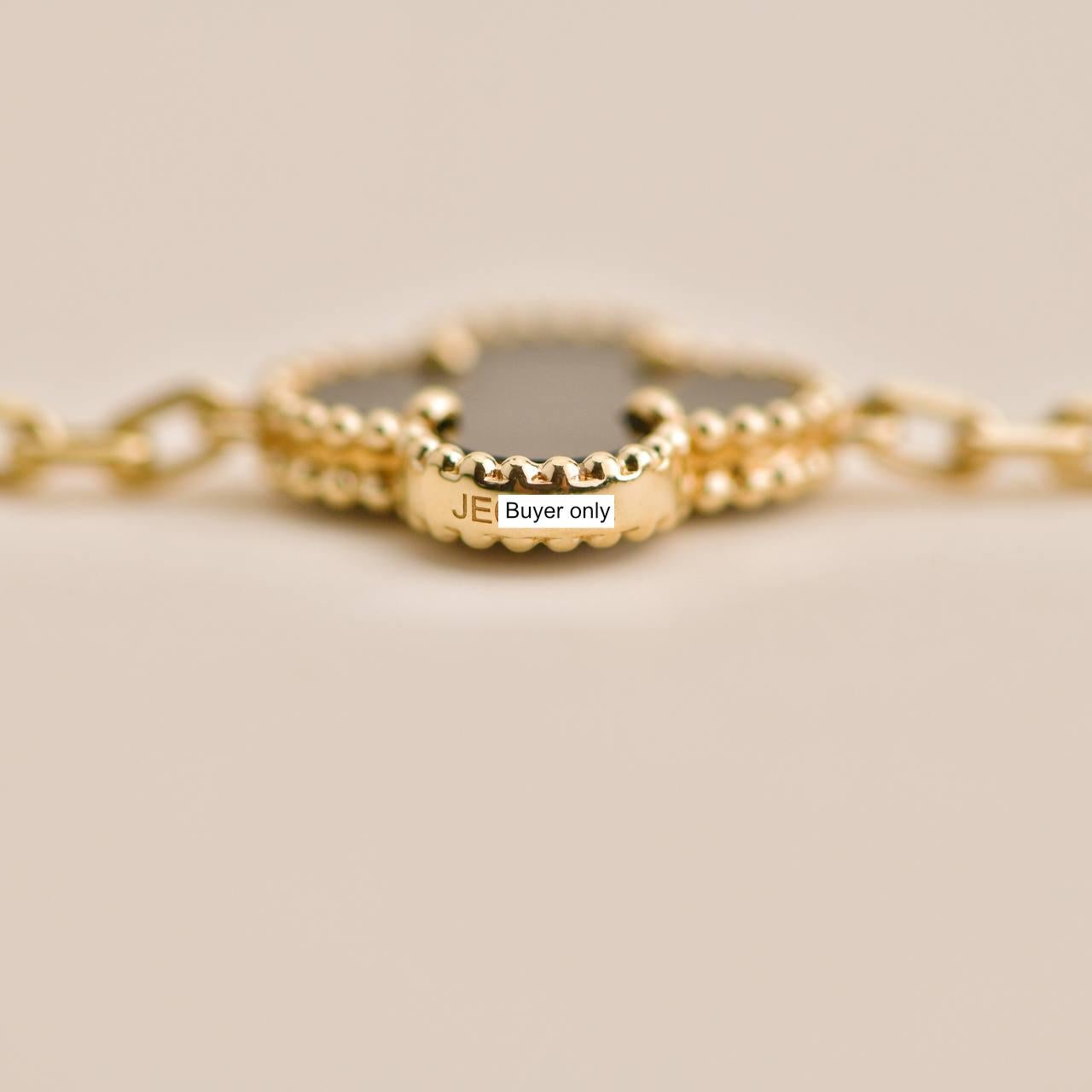 van cleef bracelet black