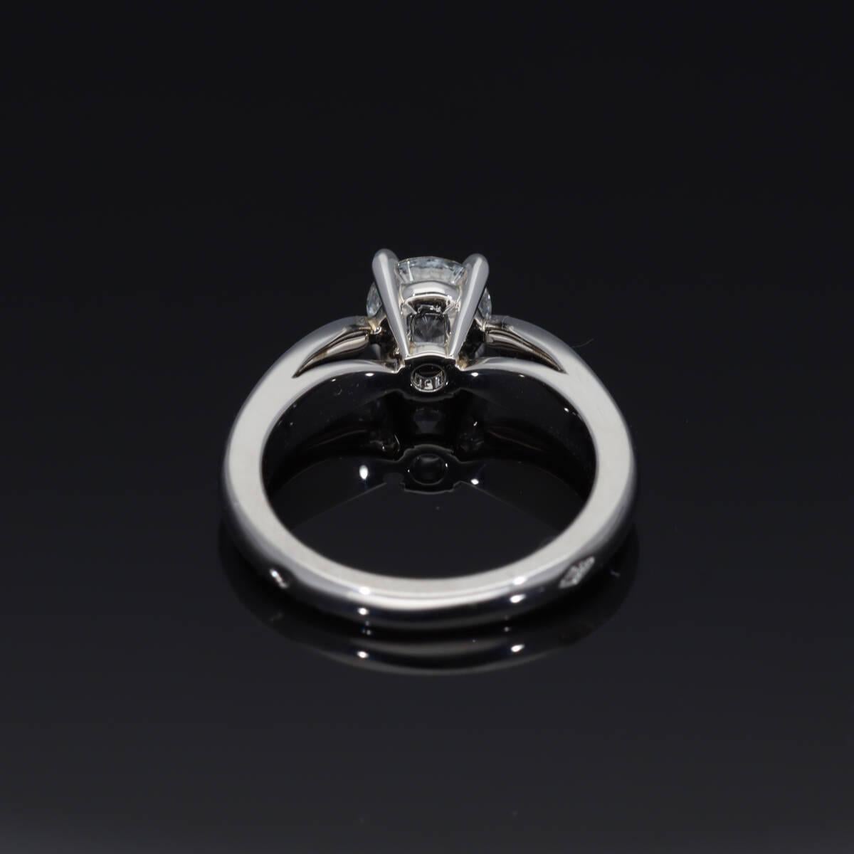 Van Cleef & Arpels Anello in platino con diamante Bonheur 0,71ct E-VVS2-3Ex US 3 3/4 in vendita 4