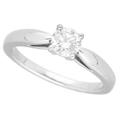 Van Cleef & Arpels Bonheur Solitaire Diamond 0.43ct D-VVS2-Ex Platinum Ring