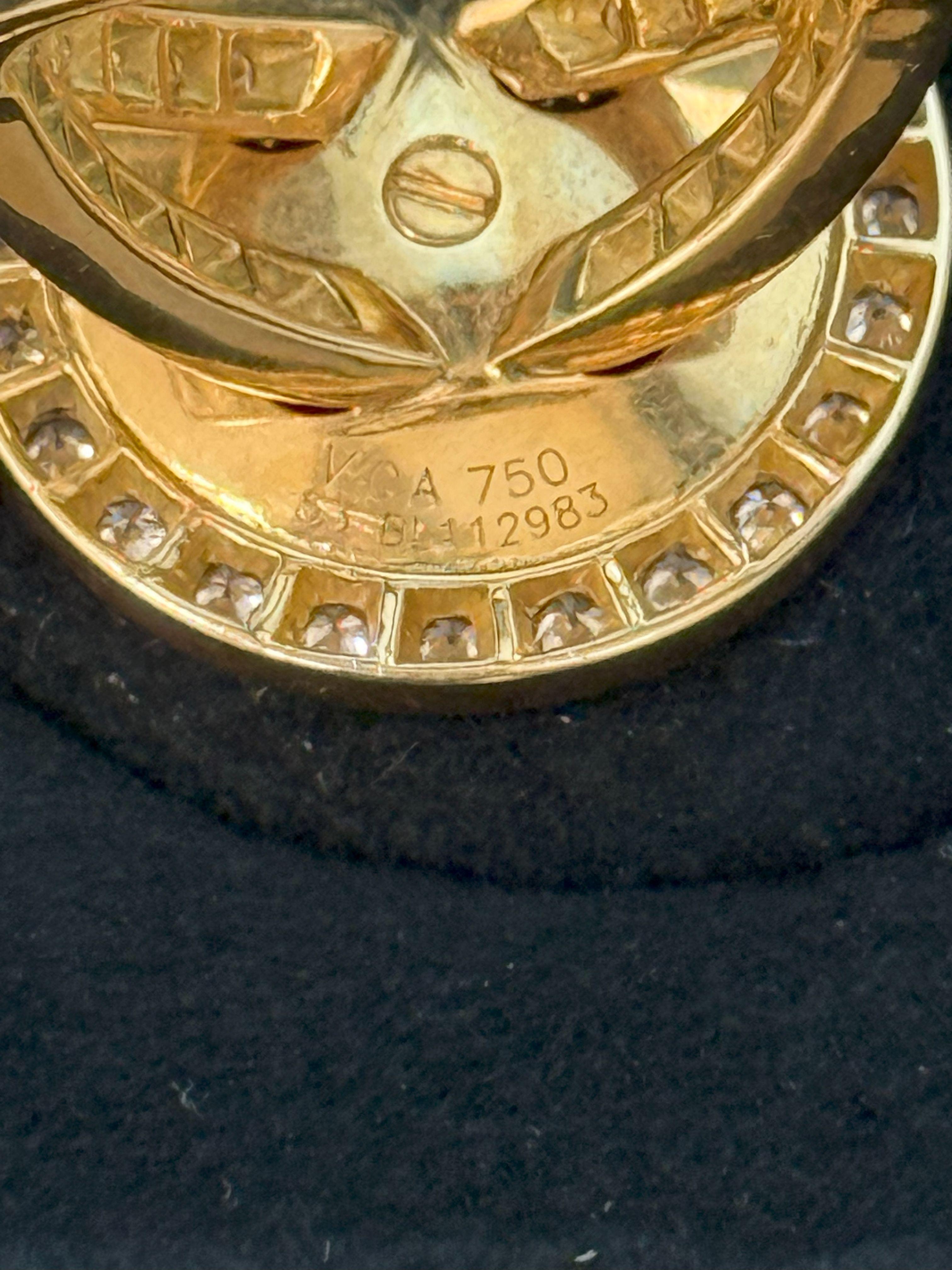 Anello a bottone Van Cleef & Arpels Boutonnière in oro giallo e diamanti in vendita 5