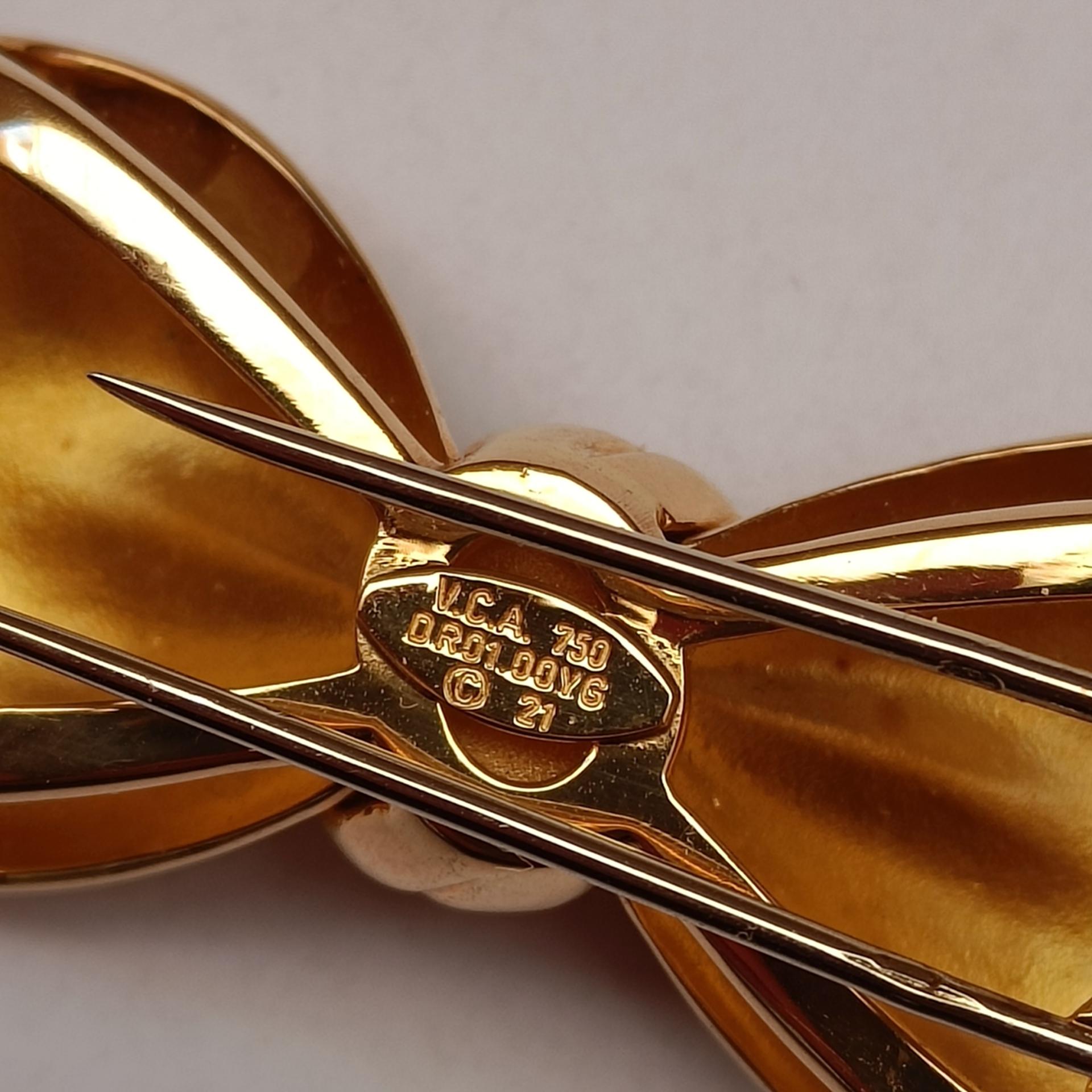 Van Cleef & Arpels  Bow Brooches 18k Gold - 2 Pieces For Sale 1