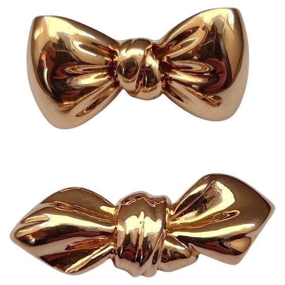 Van Cleef & Arpels  Bow Brooches 18k Gold - 2 Pieces