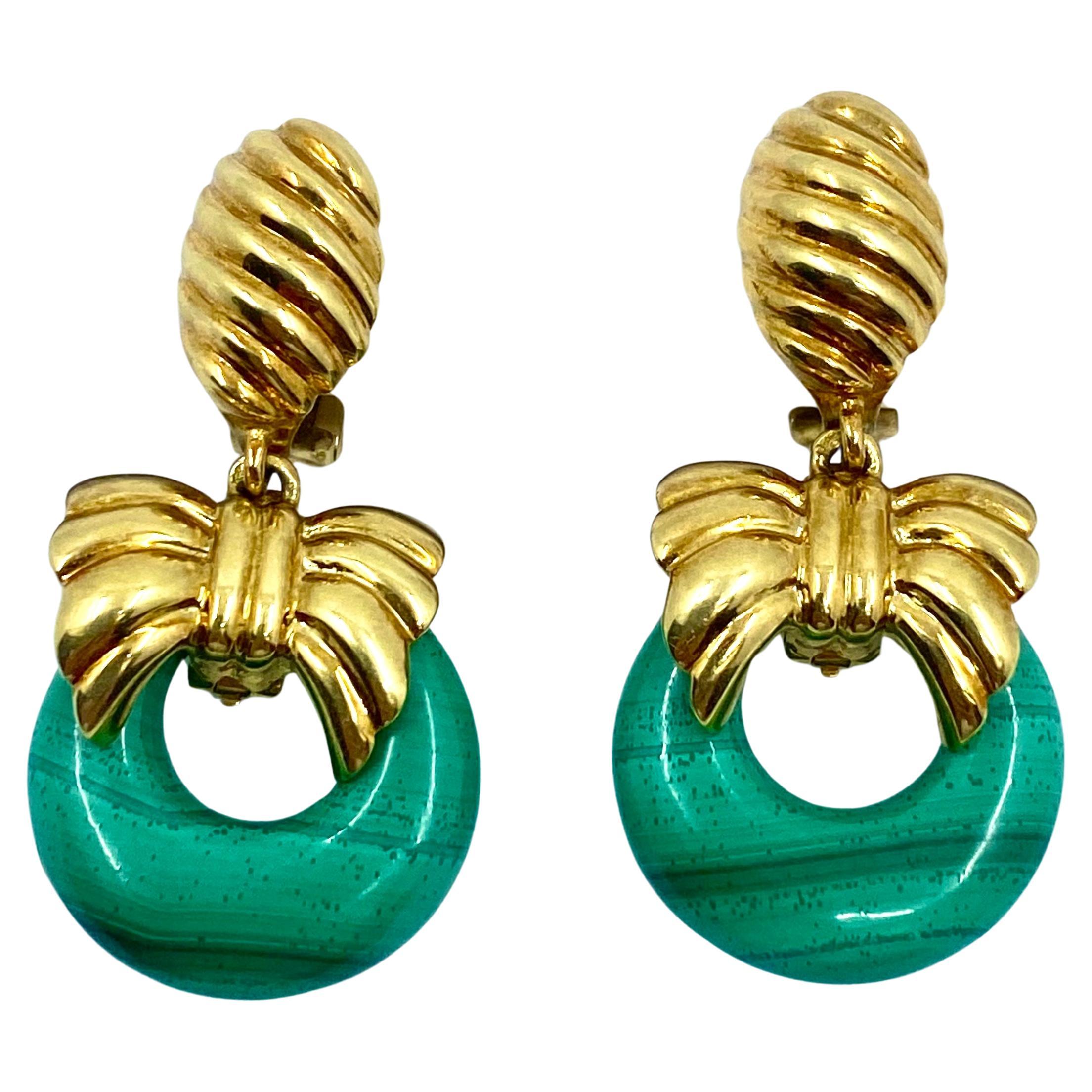 Van Cleef & Arpels austauschbare Ohrringe aus 18 Karat Gold mit Schleife im Angebot 7