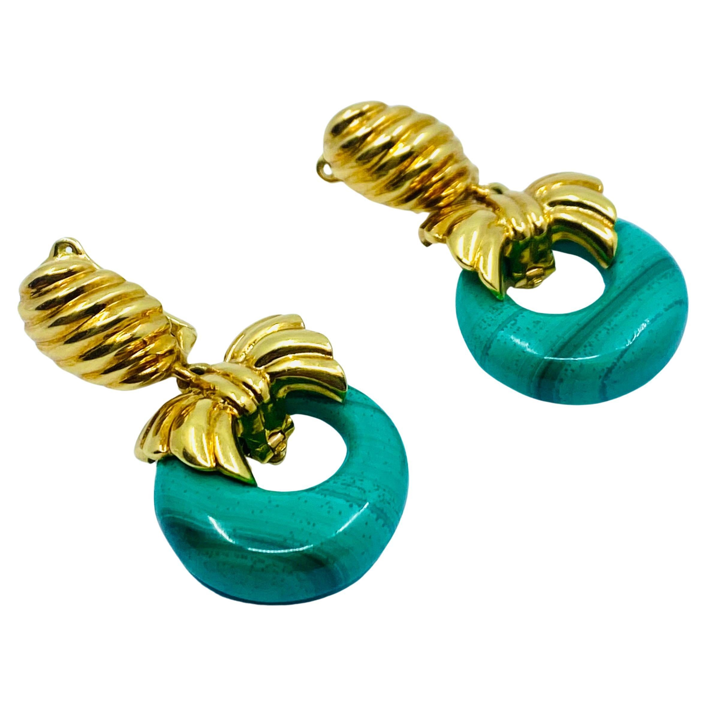 Van Cleef & Arpels austauschbare Ohrringe aus 18 Karat Gold mit Schleife im Angebot 1