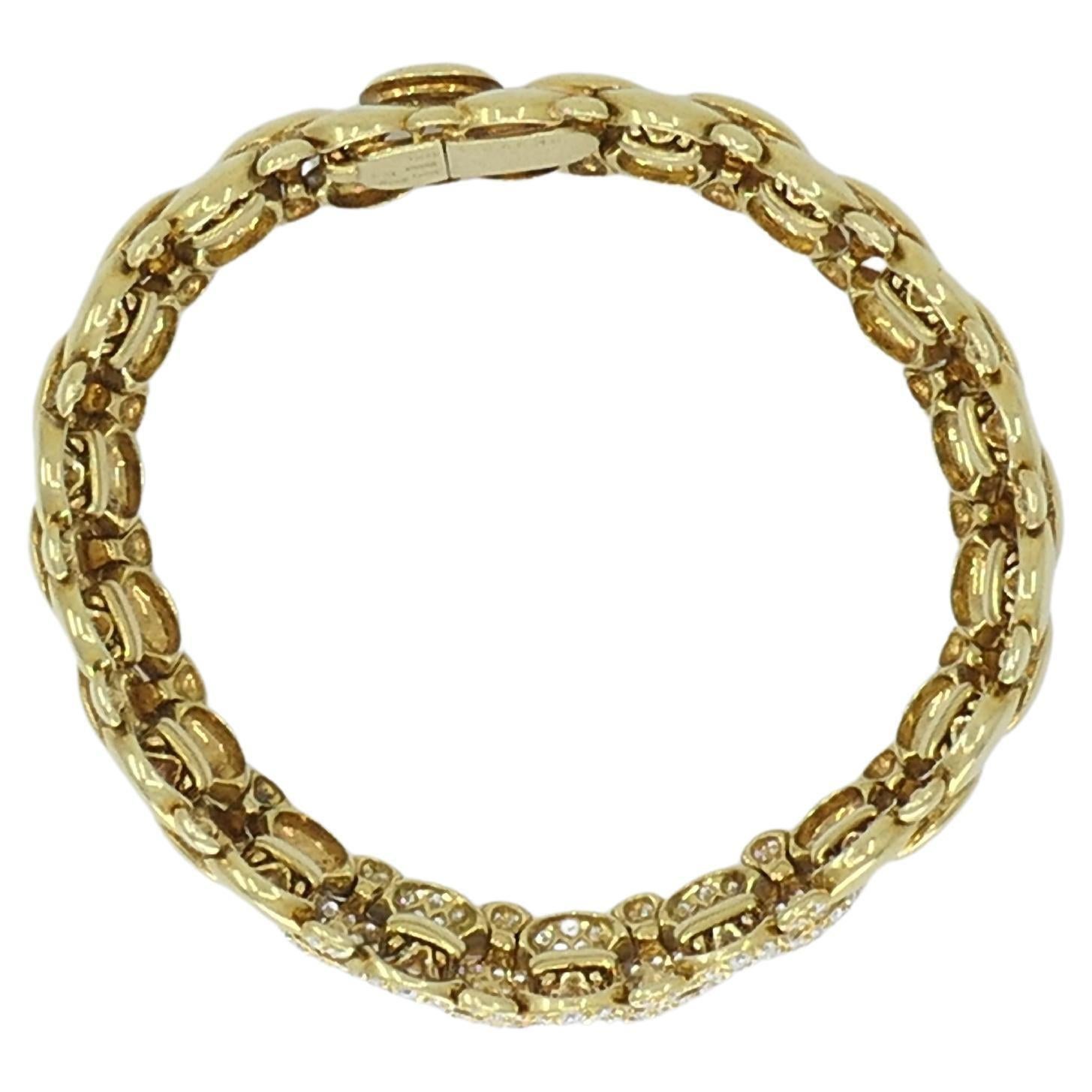 Van Cleef & Arpels Armband aus 18 Karat Gold mit Diamanten und Echtheitszertifikat 1