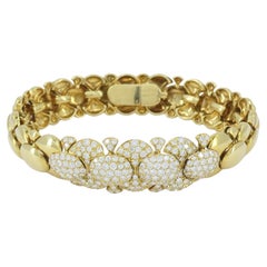Van Cleef & Arpels Armband aus 18 Karat Gold mit Diamanten und Echtheitszertifikat