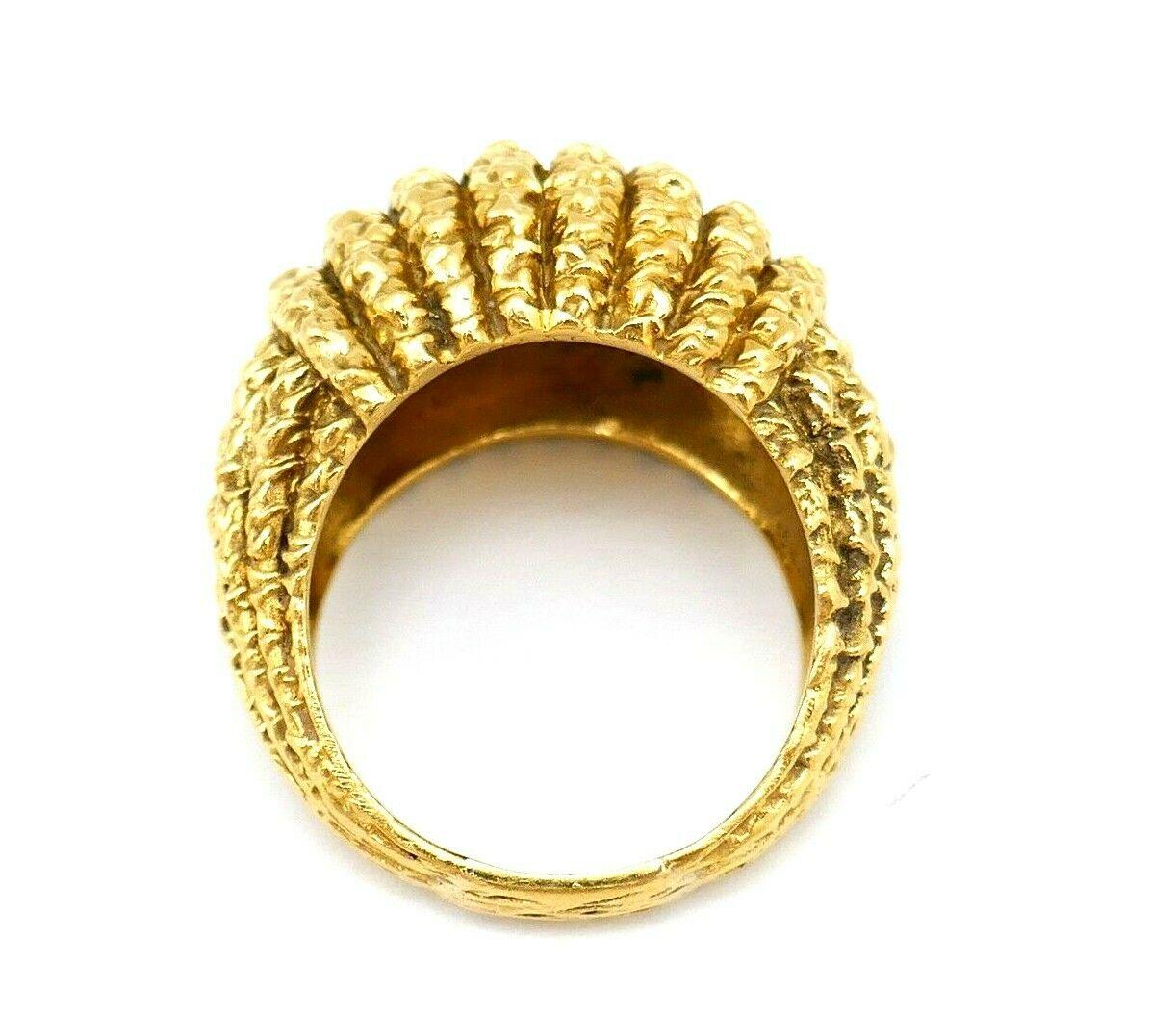 Women's or Men's Van Cleef & Arpels Braided Yellow Gold Dome Ring