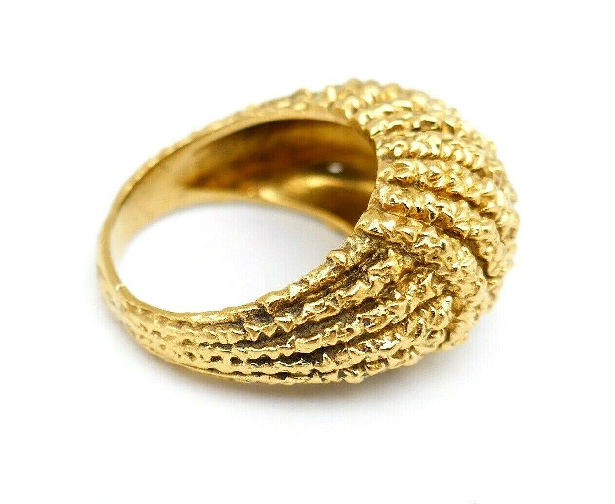 Van Cleef & Arpels Braided Yellow Gold Dome Ring 1