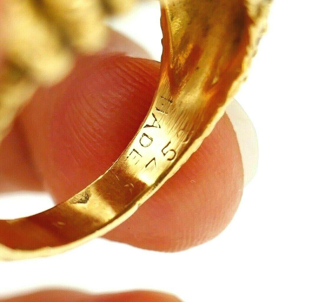 Van Cleef & Arpels Braided Yellow Gold Dome Ring 2