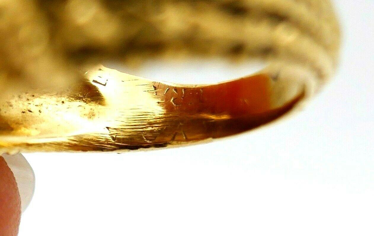 Van Cleef & Arpels Braided Yellow Gold Dome Ring 3