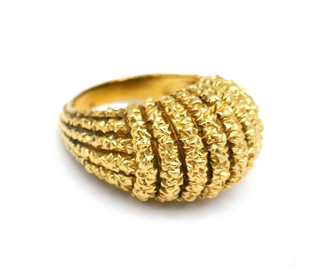 Van Cleef & Arpels Braided Yellow Gold Dome Ring 5