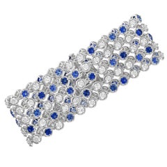 Van Cleef & Arpels Brume de Saphire 18K Weißgold 10,74 Karat Diamant und Saphir