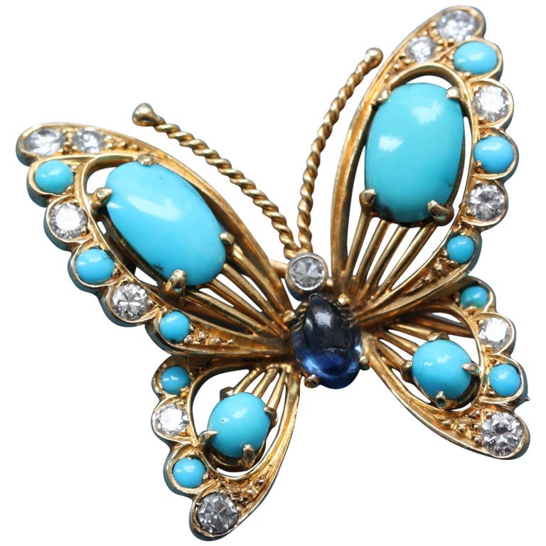 Van Cleef and Arpels Butterfly Brooch at 1stDibs