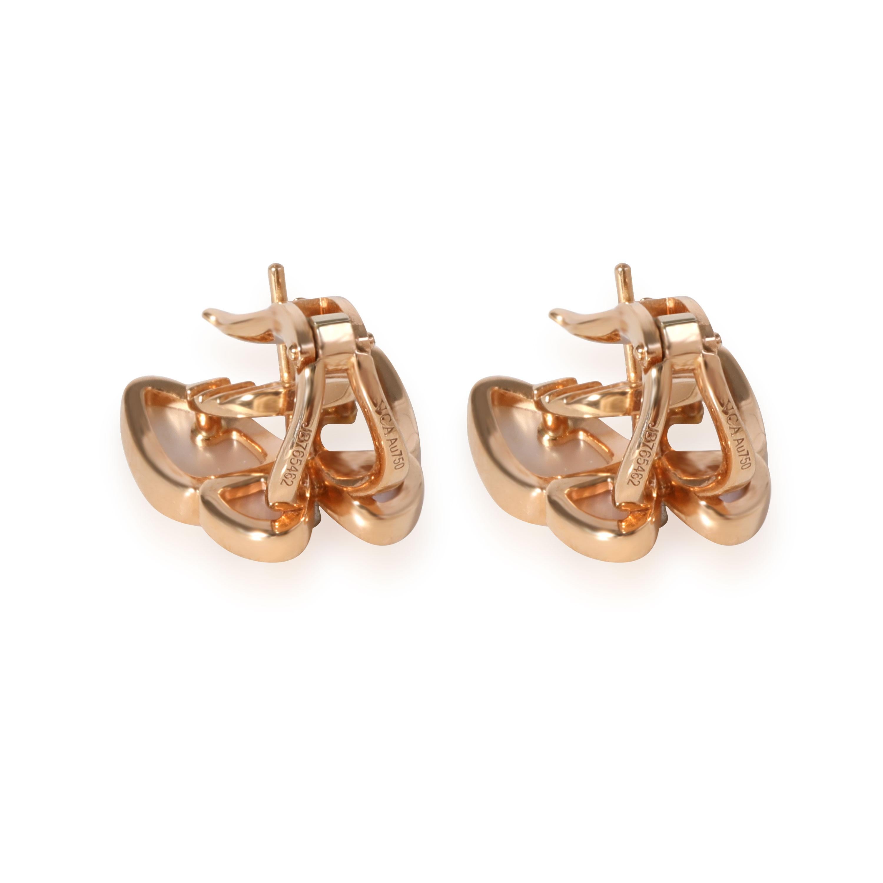 Van Cleef & Arpels Butterfly Mother Of Pearl Diamond Earrings in 18k Rose Gold

PRIMARY DETAILS
SKU: 119957
Listing Title: Van Cleef & Arpels Butterfly Mother Of Pearl Diamond Earrings in 18k Rose Gold
Condition Description: Retails for 14400 USD.