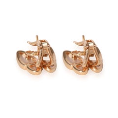 Van Cleef & Arpels Boucles d'oreilles papillon en or rose 18 carats, nacre et diamants