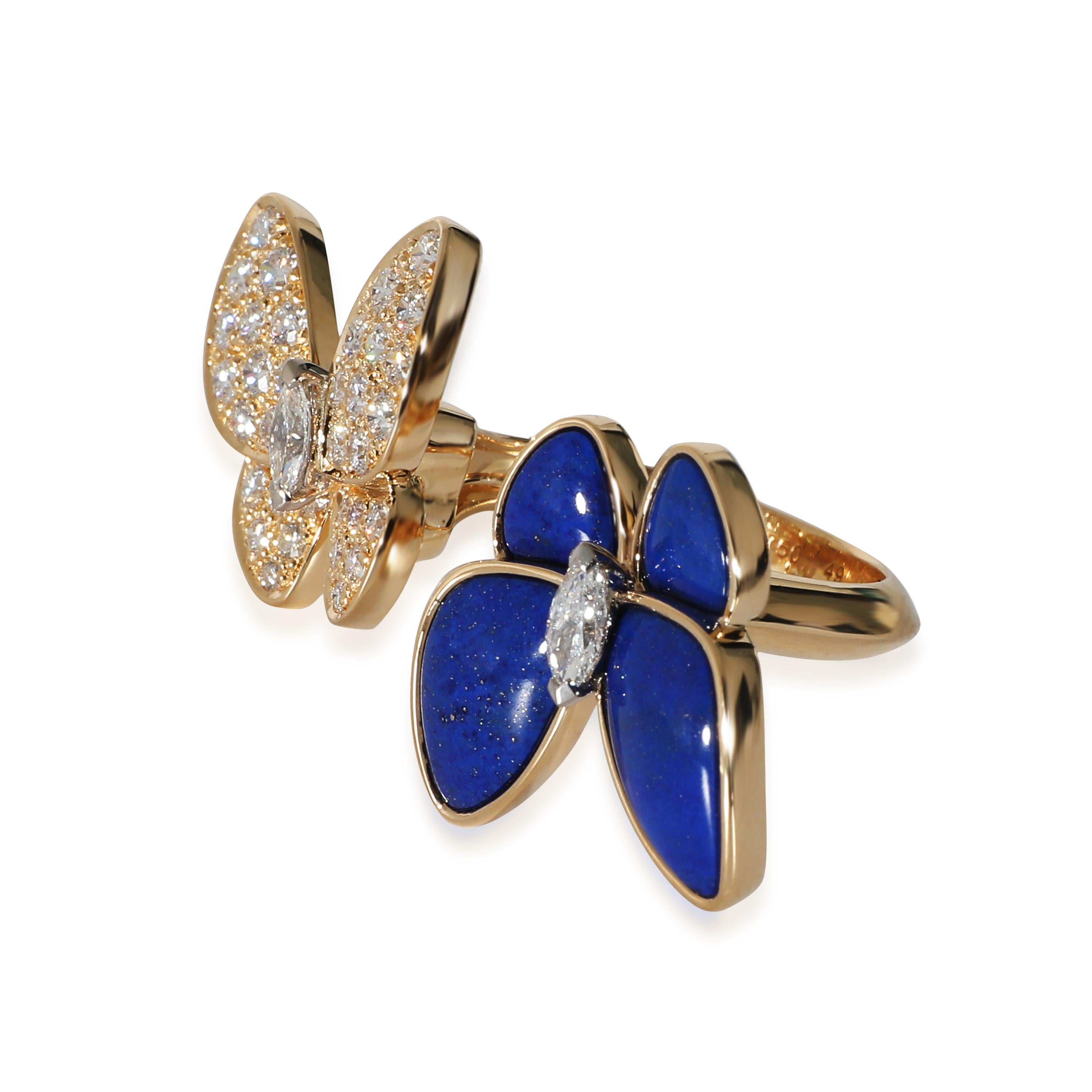 Van Cleef & Arpels Butterfly Ring with Lapis Lazuli & Diamonds 18k Gold 0.99 CTW

PRIMARY DETAILS
SKU: 135629
Listing Title: Van Cleef & Arpels Butterfly Ring with Lapis Lazuli & Diamonds 18k Gold 0.99 CTW
Condition Description: Retails for 23000