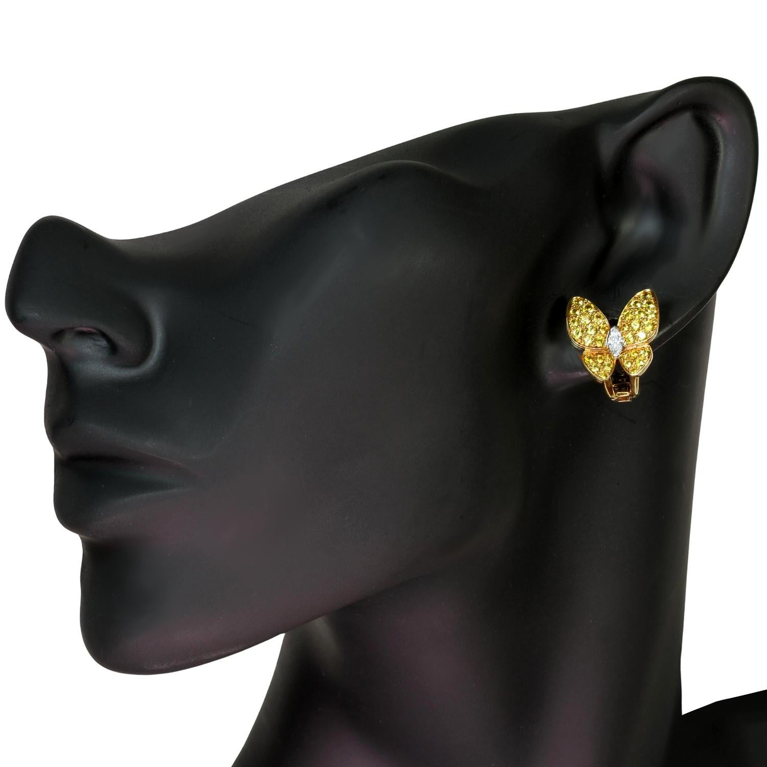 van cleef earrings butterfly