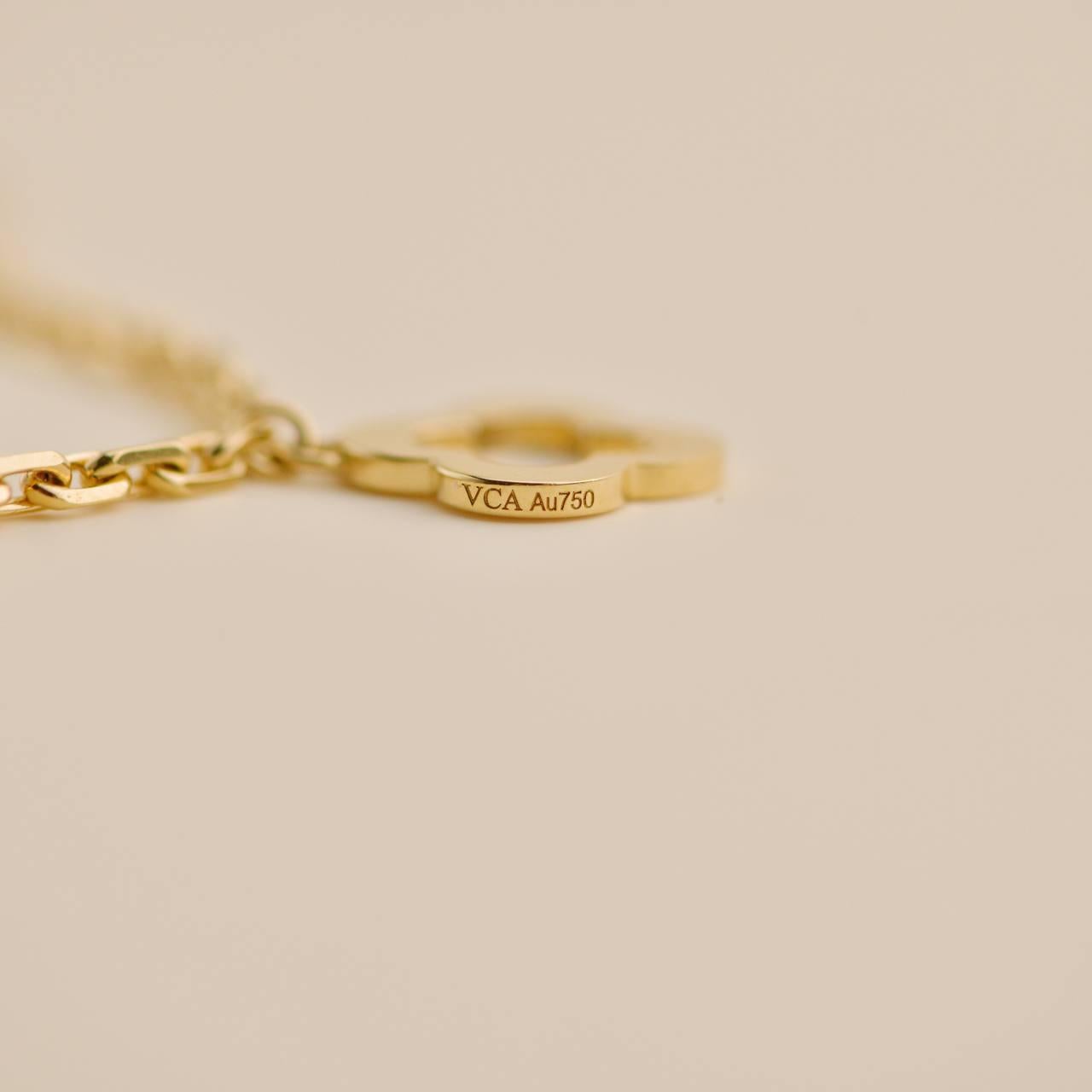 Van Cleef & Arpels Byzantine Alhambra 18K Yellow Gold Bracelet 2