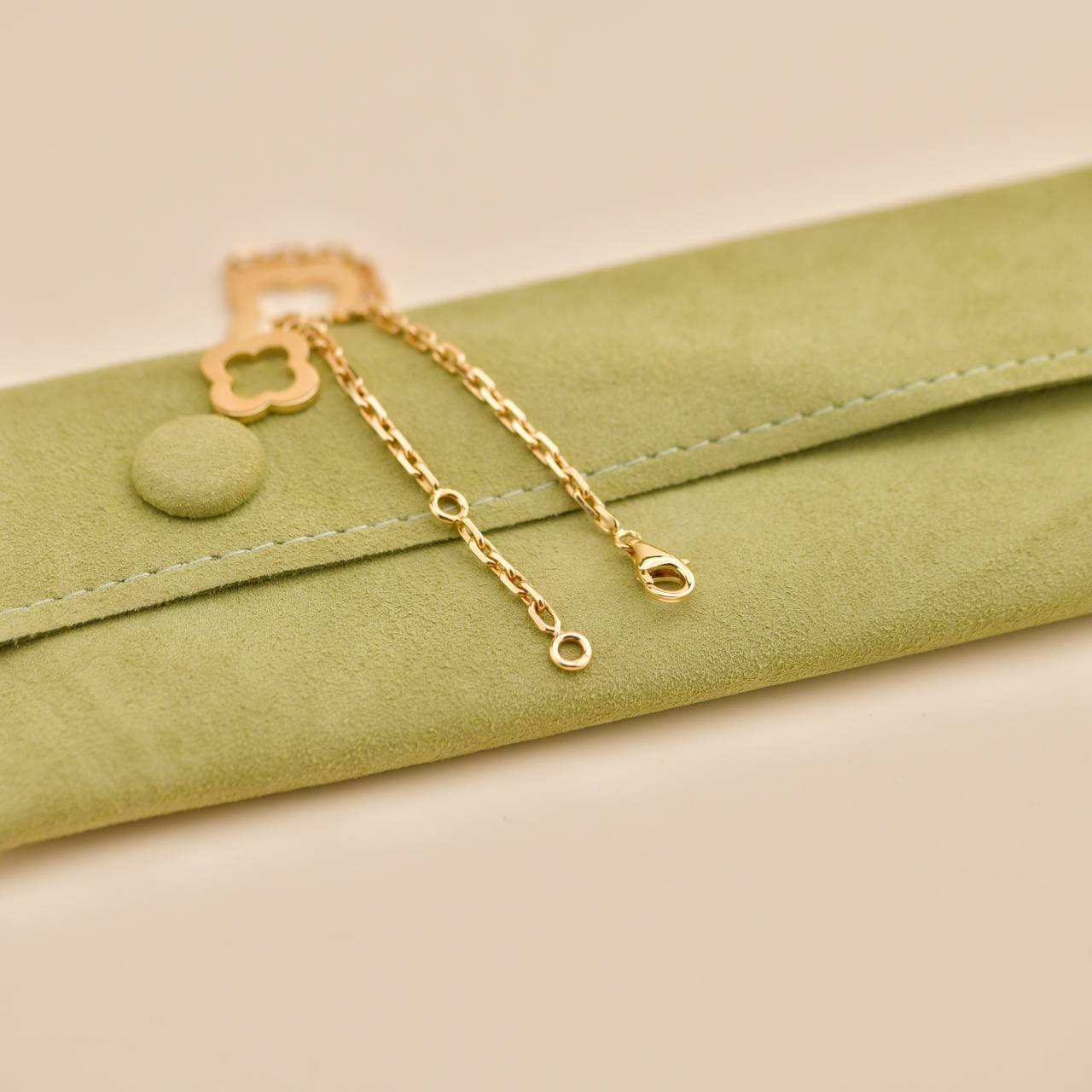 Van Cleef & Arpels Byzantine Alhambra 18K Yellow Gold Bracelet For Sale 2