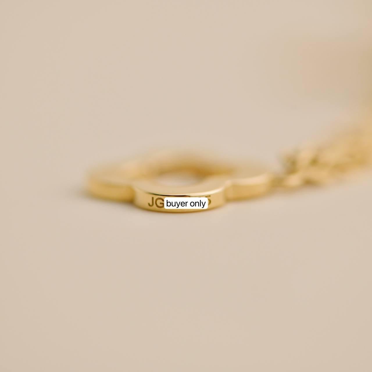 Van Cleef & Arpels Byzantine Alhambra 18K Yellow Gold Bracelet 3