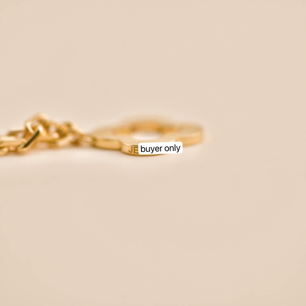 Van Cleef & Arpels Byzantine Alhambra 18K Yellow Gold Bracelet For Sale 5