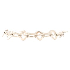 Van Cleef & Arpels Byzantine Alhambra Chain Link Bracelet 18k White Gold