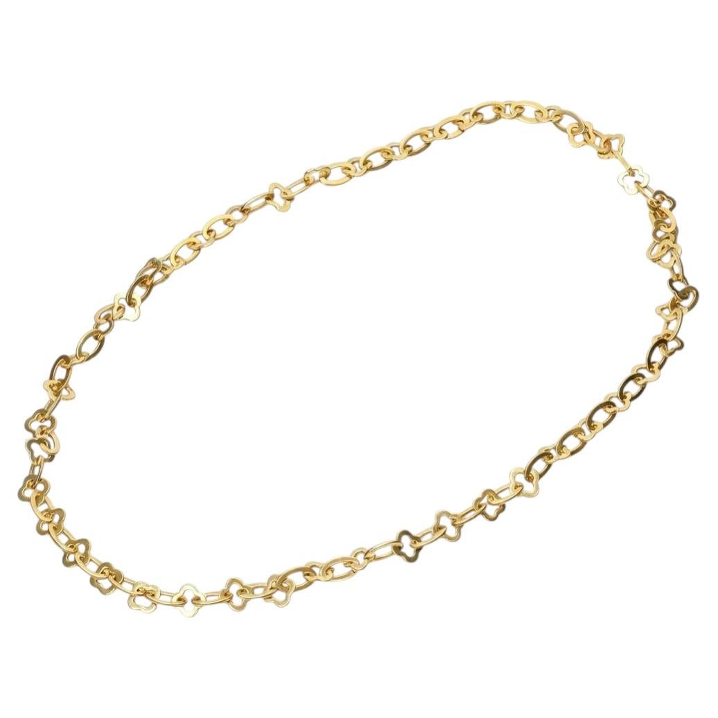 Van Cleef & Arpels Collana a catena lunga Alhambra bizantina in oro giallo 18K in vendita