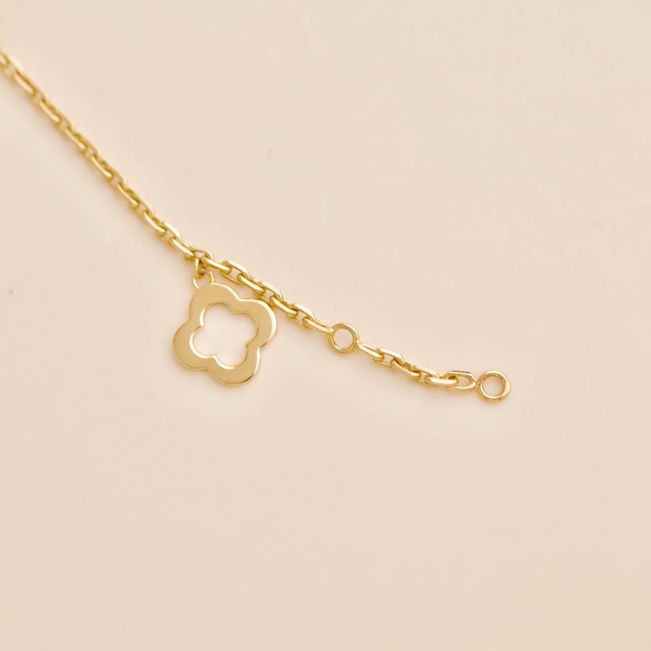 Van Cleef & Arpels Byzantine Alhambra Yellow Gold 3 Motif Bracelet 1
