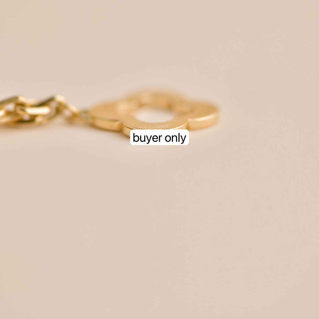 Van Cleef & Arpels Byzantine Alhambra Yellow Gold 3 Motif Bracelet 1