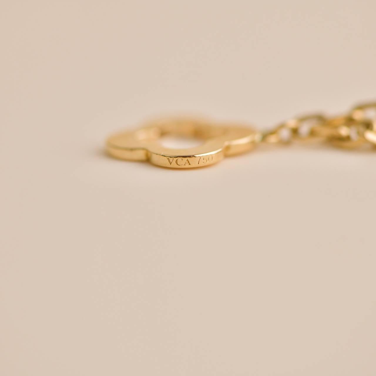 Van Cleef & Arpels Byzantine Alhambra Yellow Gold 3 Motif Bracelet 2