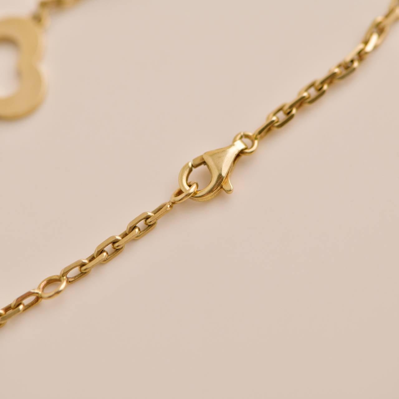 Van Cleef & Arpels Byzantine Alhambra Yellow Gold Bracelet 3