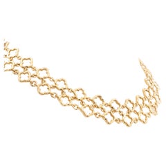 Van Cleef & Arpels Byzantine Alhambra Yellow Gold Necklace