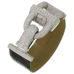 Van Cleef & Arpels Cadenas Diamond White Gold Wristwatch