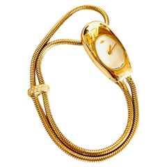Retro Van Cleef & Arpels "Cadenas" Diamonds 18 Carats Yellow Gold Watch