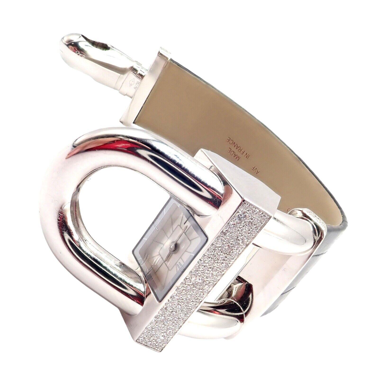 Van Cleef & Arpels, modèle Cadenas, bracelet en or blanc et diamants Unisexe en vente