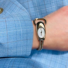 Van Cleef & Arpels Cadenas Serti 18k Yellow Gold Wrist Watch with Diamonds