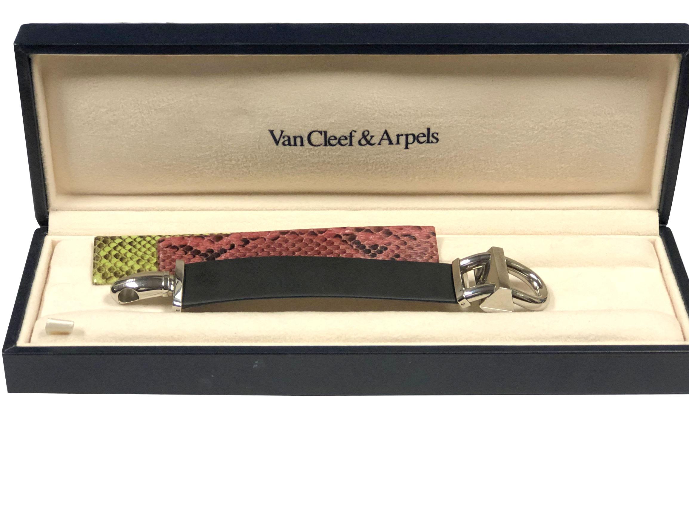 Van Cleef & Arpels Cadenas Steel Ladies Quartz Wrist Watch 2