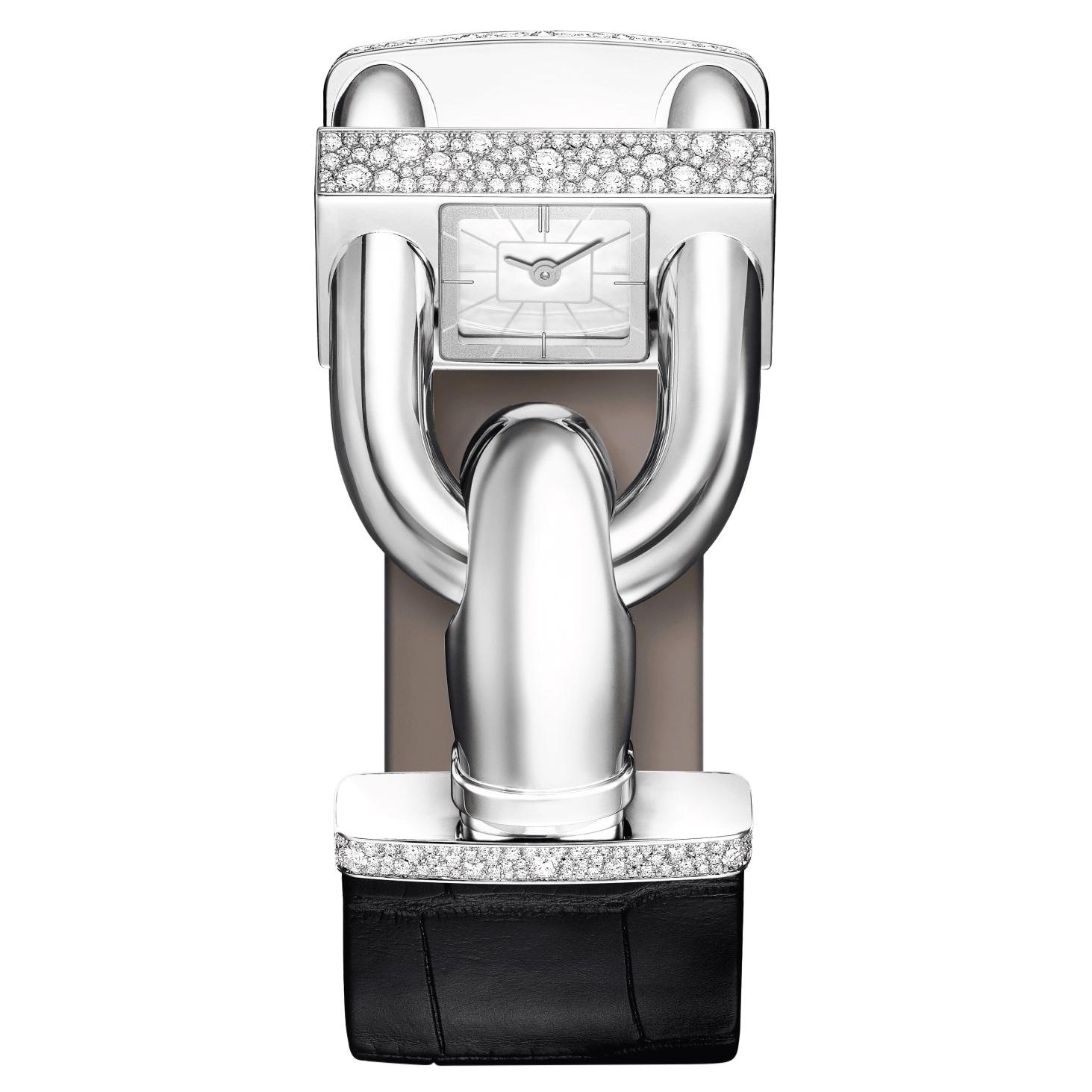 Van Cleef & Arpels Cadenas Uhr Diamant & Perlmutt 18k