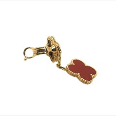 Van Cleef & Arpels Carnelian and Tiger's Eye 'Magic Alhambra' Ear Clips